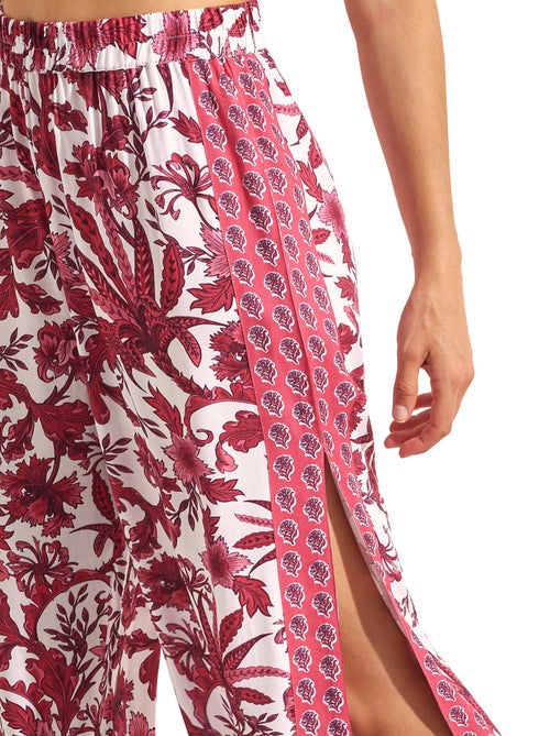 Pantalon de plage palazzo fendu ACANTHUS - Kiabi