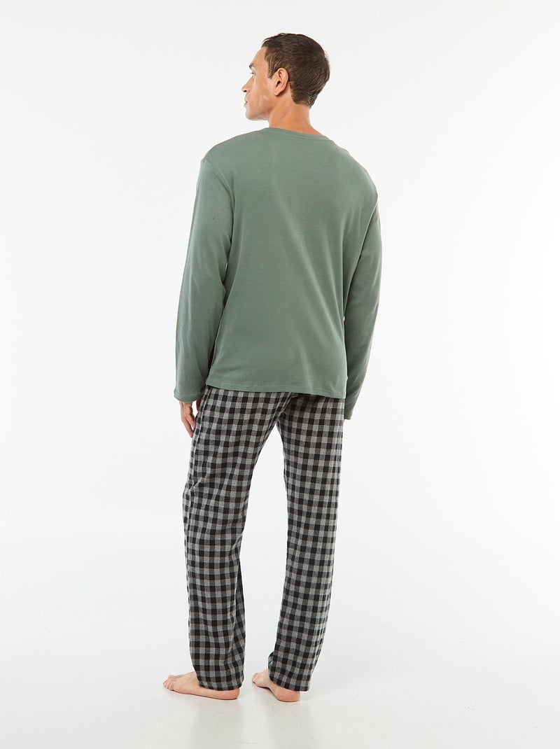 Pantalon de pyjama avec 2 poches Noir - Kiabi