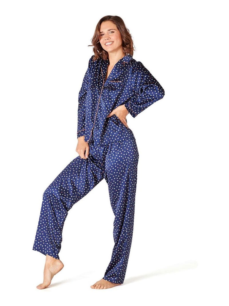 Pantalon de pyjama BROOKLYN - Pomm'Poire Bleu - Kiabi