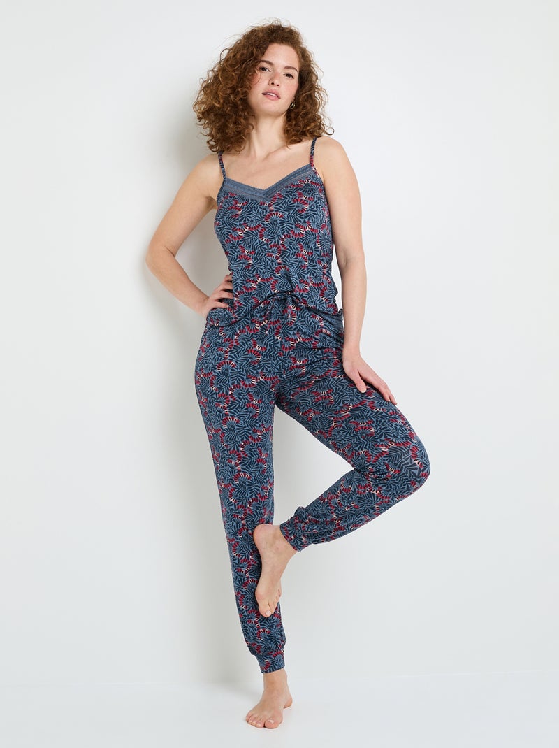 Pantalon de pyjama Camille - RougeGorge Lingerie Bleu Multicolore - Kiabi