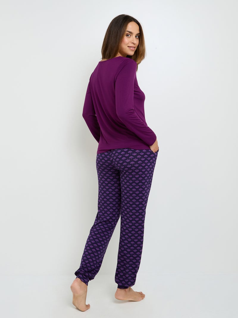 Pantalon de pyjama Camille - RougeGorge Lingerie Rose - Kiabi