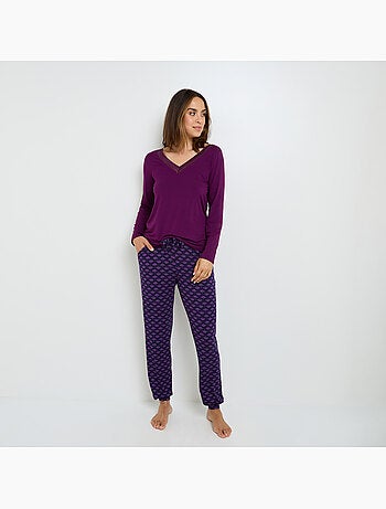Pantalon de pyjama camille - rougegorge lingerie