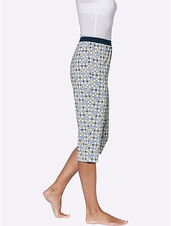 Pantalon De Pyjama Corsaire Jersey Fin - Taille Standard - Moda Vilona