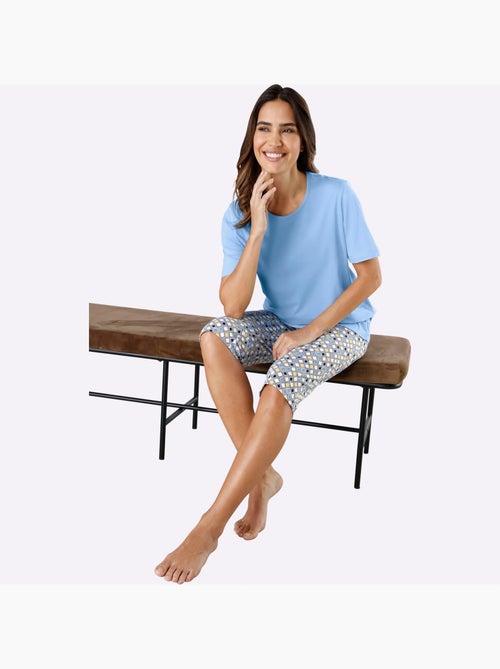 Pantalon De Pyjama Corsaire Jersey Fin - Taille Standard - Moda Vilona - Kiabi