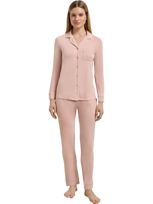Pantalon de pyjama droit Soft Blush - Kiabi Pantalon de pyjama droit Soft Blush - Kiabi