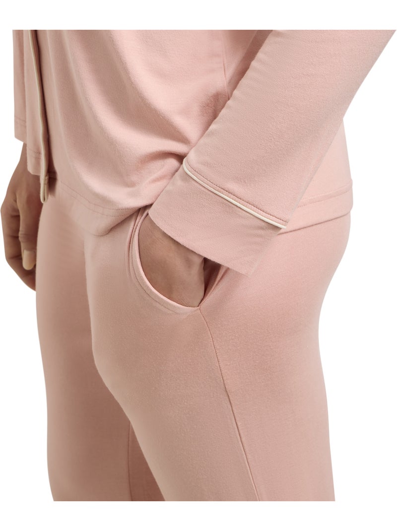 Pantalon de pyjama droit Soft Blush Rose pâle - Kiabi
