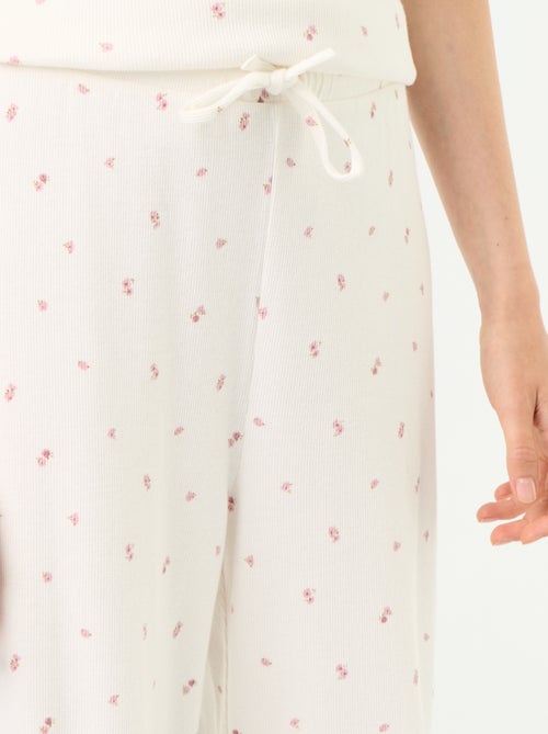 Pantalon de pyjama en maille côtelée - Kiabi Pantalon de pyjama en maille côtelée - Kiabi