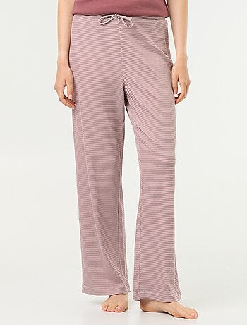 Pantalon de pyjama en maille côtelée