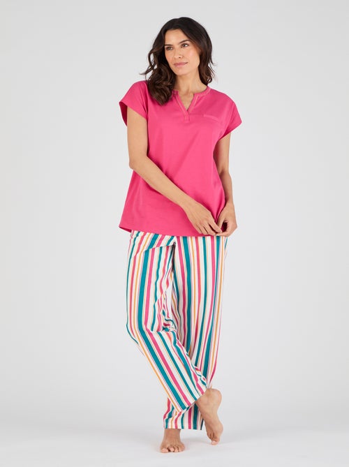 Pantalon de pyjama en maille jersey pur coton - Damart - Kiabi
