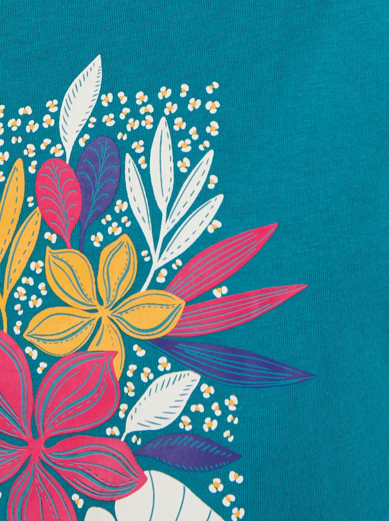 Pantalon de pyjama en maille jersey pur coton - Damart Bleu - Kiabi