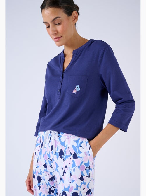 Pantalon de pyjama en maille jersey pur coton - Damart - Kiabi