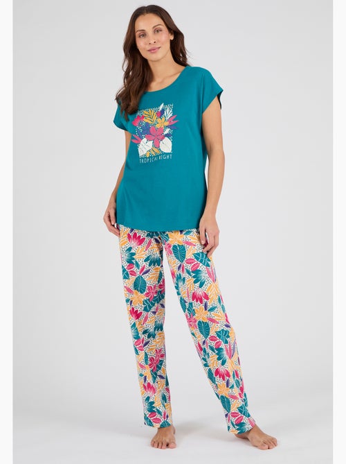 Pantalon de pyjama en maille jersey pur coton - Damart - Kiabi