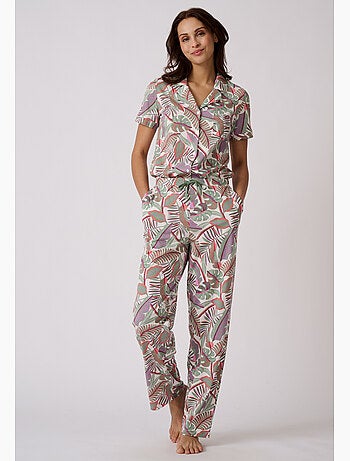Pantalon de pyjama en maille jersey pur coton - damart