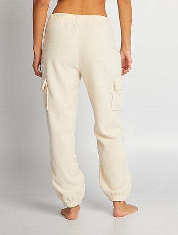 Tenue détente et intérieur pyjama pantalon haut Tricot - Beige - Kiabi -  93.73€