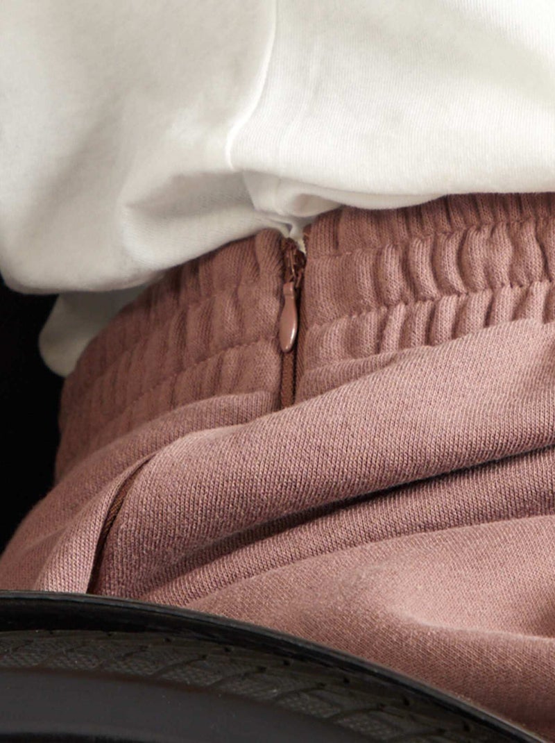 Pantalon de pyjama en molleton - collection facile à enfiler Marron - Kiabi