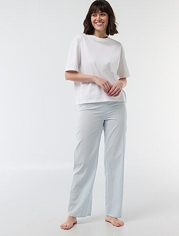 Pantalon de pyjama en popeline