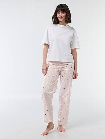 Pantalon de pyjama en popeline rayé