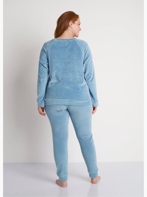 Pantalon de pyjama en velours côtelé - Afibel - Kiabi