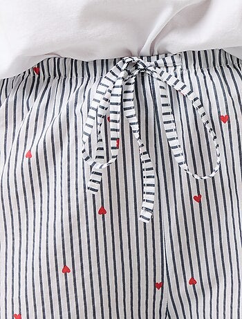 Pantalon de pyjama en voile de coton imprimé