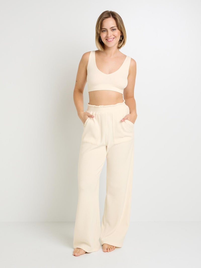 Pantalon de pyjama Faience - RougeGorge Lingerie Ecru - Kiabi