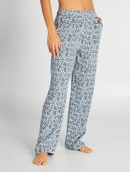 Pantalon de pyjama fluide imprimé - Kiabi