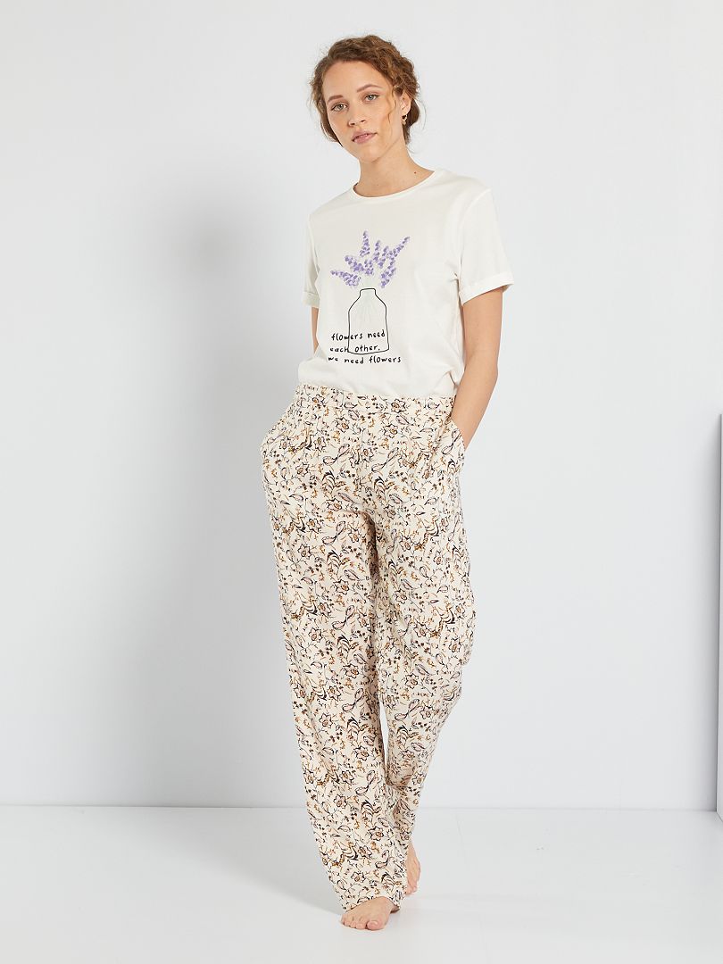 Pantalon pyjama imprime - Idole