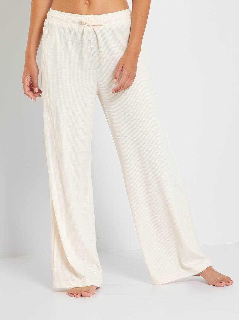 Pantalon de pyjama fluide rose pale - Kiabi
