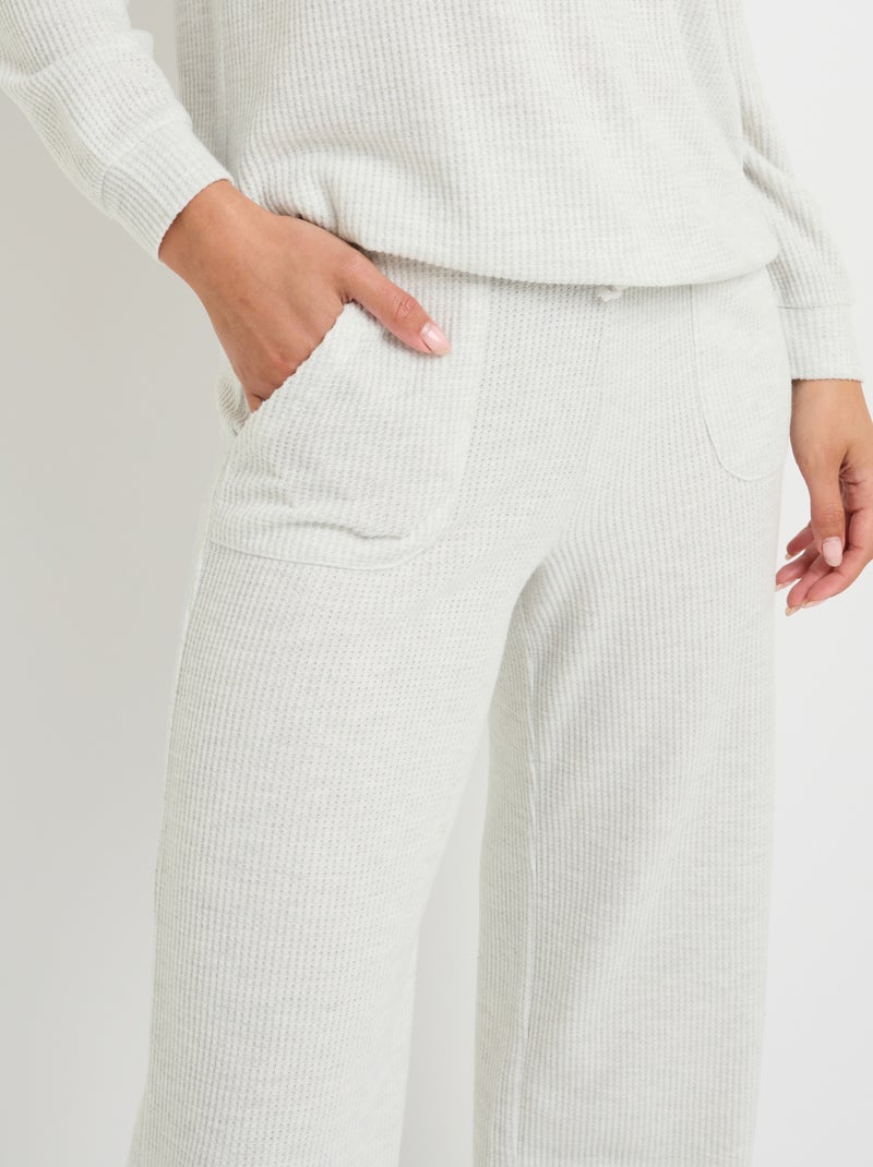 Pantalon de pyjama Gaufrette - RougeGorge Lingerie Gris clair - Kiabi