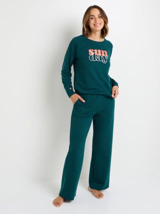 Pantalon de pyjama Green - RougeGorge Lingerie