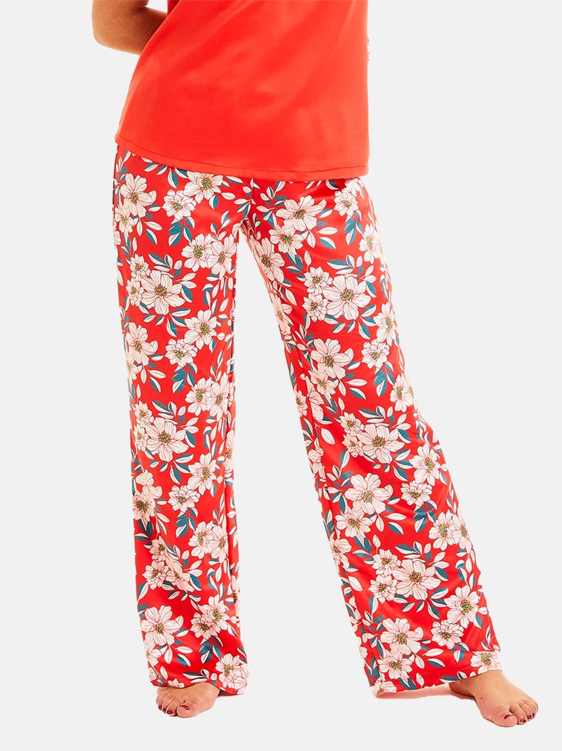 Pantalon de pyjama INCENDIE - Pomm'Poire Rouge - Kiabi