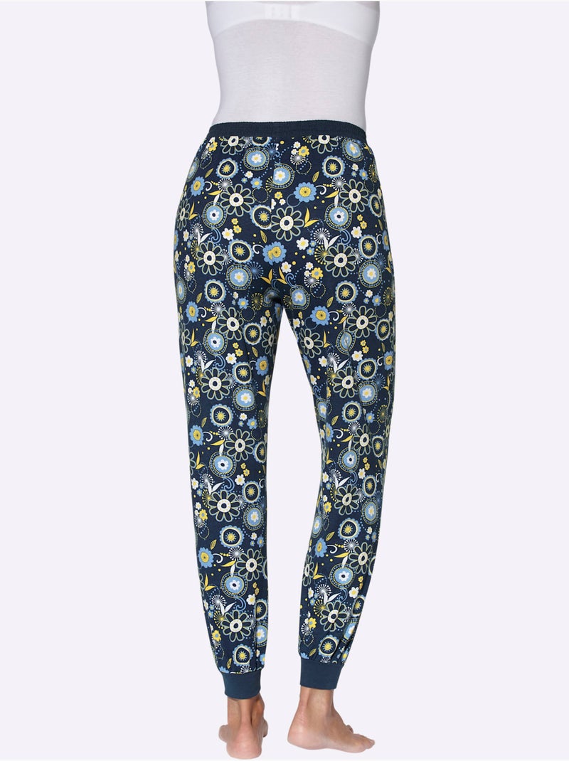 Pantalon De Pyjama Jersey Fin - Taille Standard - Moda Vilona Bleu Bleu marine - Kiabi