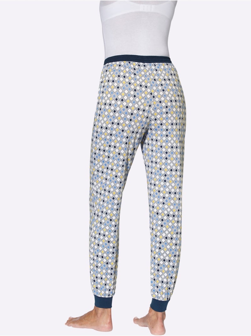 Pantalon De Pyjama Jersey Fin - Taille Standard - Moda Vilona Bleu ciel - Kiabi
