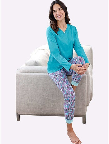 Pantalon de pyjama jersey fin - taille standard - moda vilona