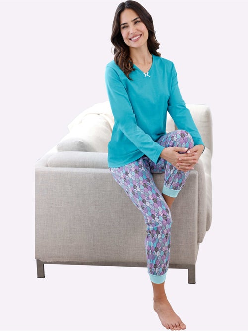 Pantalon de pyjama jersey fin - taille standard - moda vilona - Kiabi Pantalon de pyjama jersey fin - taille standard - moda vilona - Kiabi