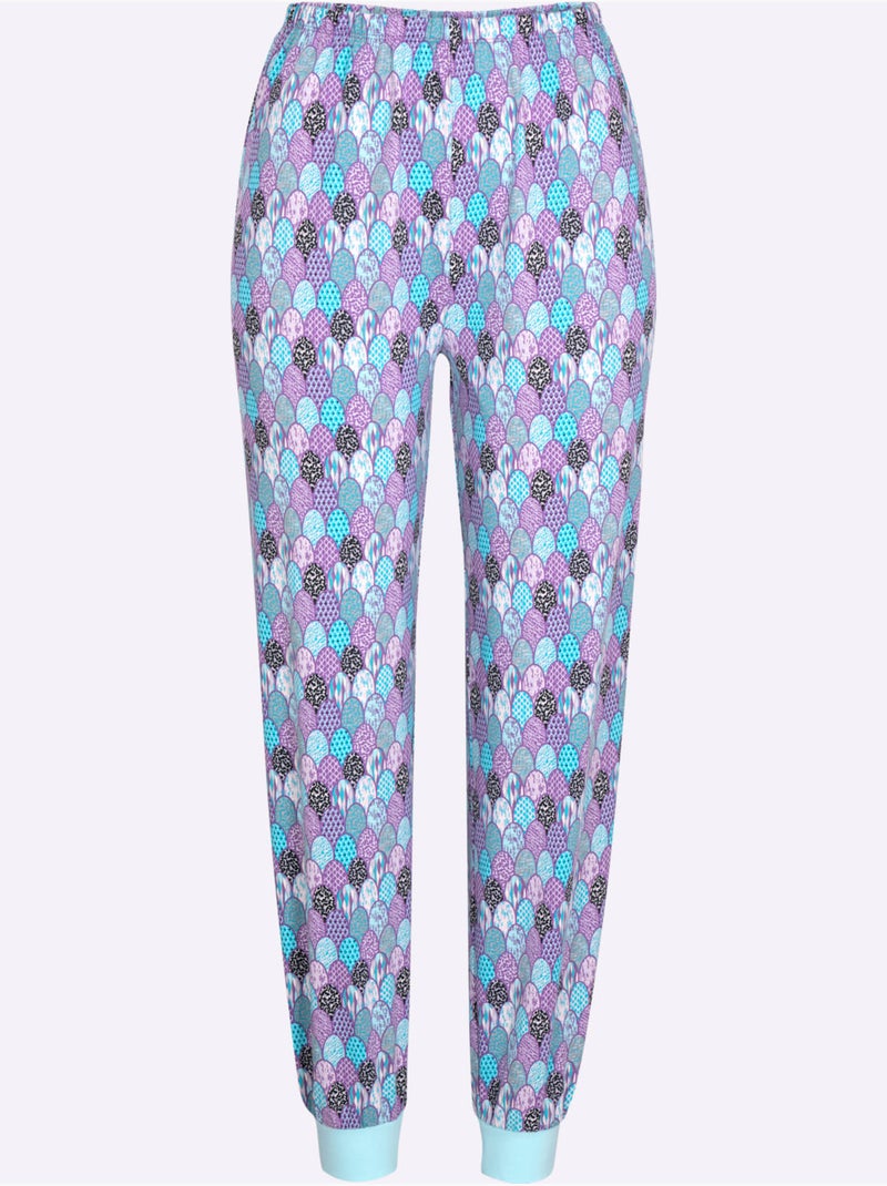 Pantalon de pyjama jersey fin - taille standard - moda vilona Bleu marine - Kiabi