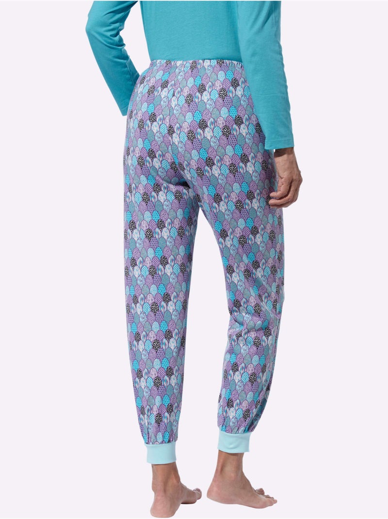 Pantalon de pyjama jersey fin - taille standard - moda vilona Bleu marine - Kiabi