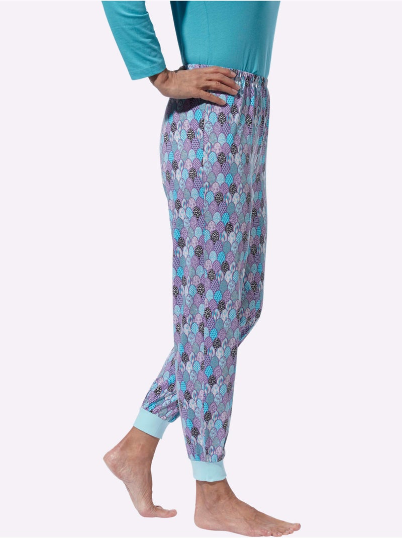 Pantalon de pyjama jersey fin - taille standard - moda vilona Bleu marine - Kiabi