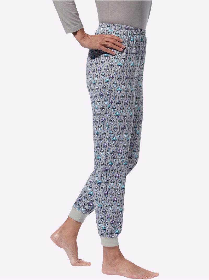 Pantalon de pyjama jersey fin - taille standard - moda vilona Gris - Kiabi