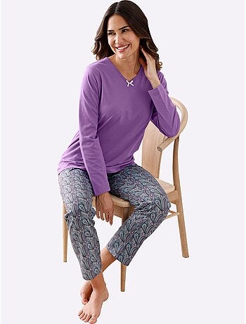 Pantalon de pyjama jersey fin - taille standard - moda vilona
