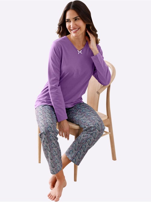 Pantalon de pyjama jersey fin - taille standard - moda vilona - Kiabi Pantalon de pyjama jersey fin - taille standard - moda vilona - Kiabi