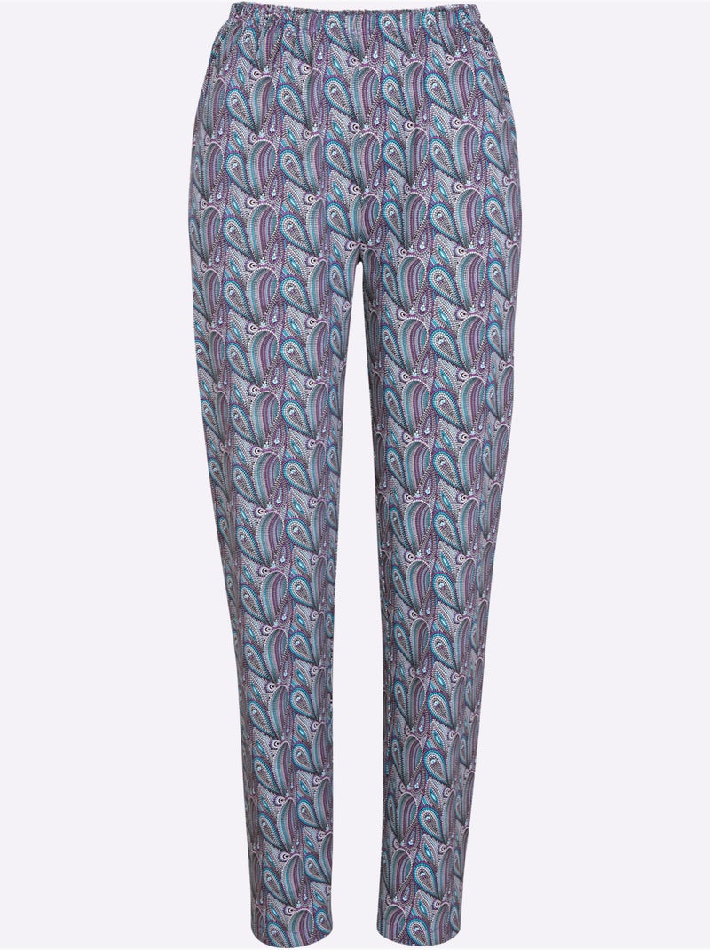 Pantalon de pyjama jersey fin - taille standard - moda vilona Gris Violet - Kiabi