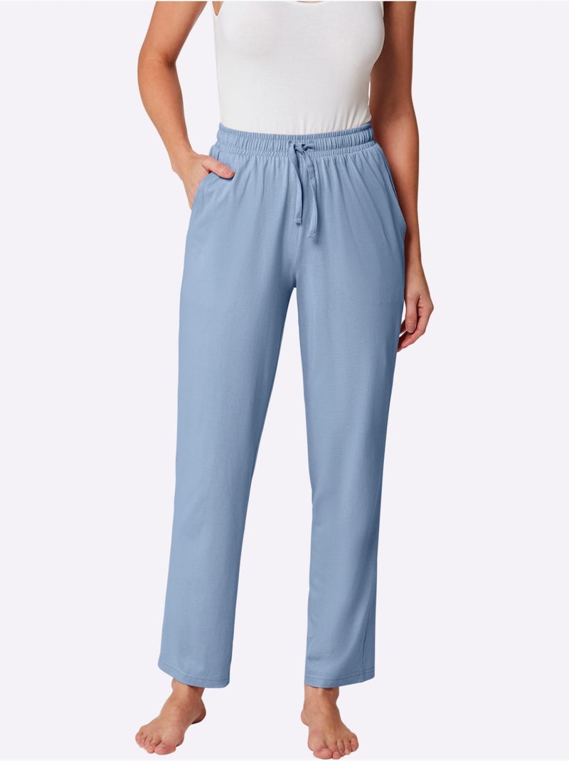 Pantalon de pyjama jersey fin - taille standard - witt Bleu - Kiabi