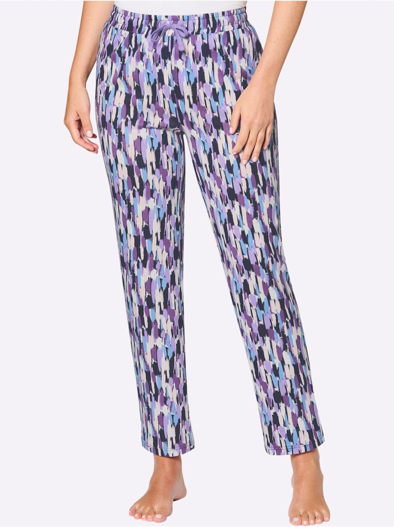 Pantalon De Pyjama Jersey Fin - Taille Standard - Witt Bleu marine - Kiabi