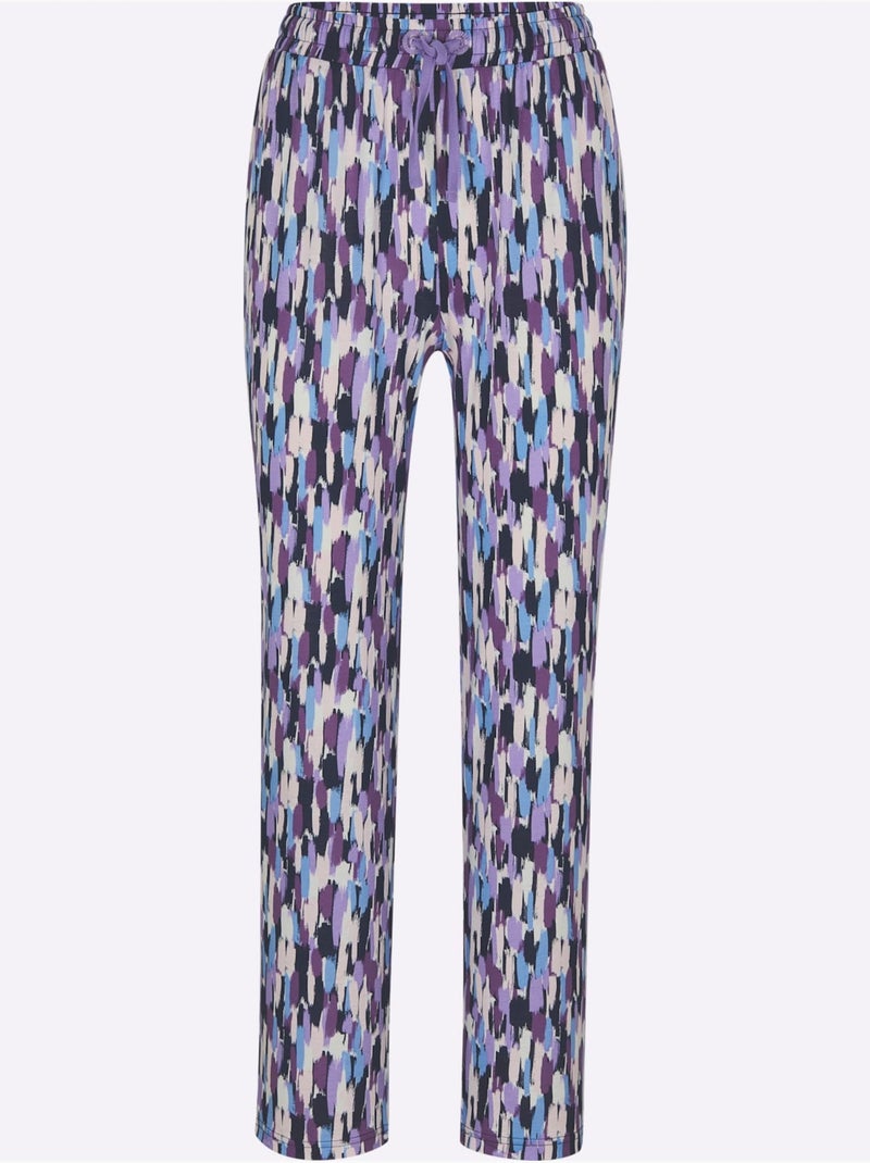 Pantalon De Pyjama Jersey Fin - Taille Standard - Witt Bleu marine - Kiabi