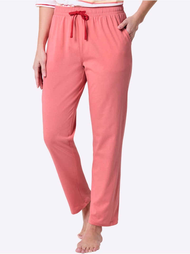 Pantalon de pyjama jersey fin - taille standard - witt Rose - Kiabi