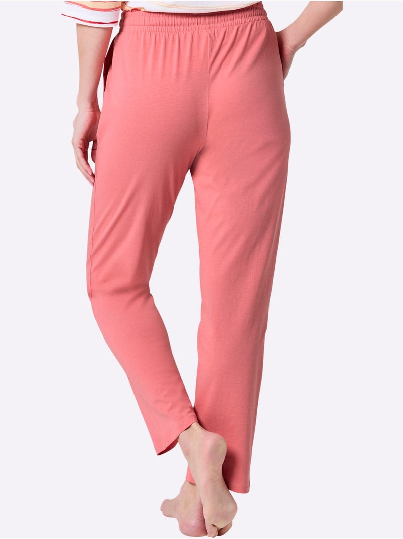 Pantalon de pyjama jersey fin - taille standard - witt Rose - Kiabi