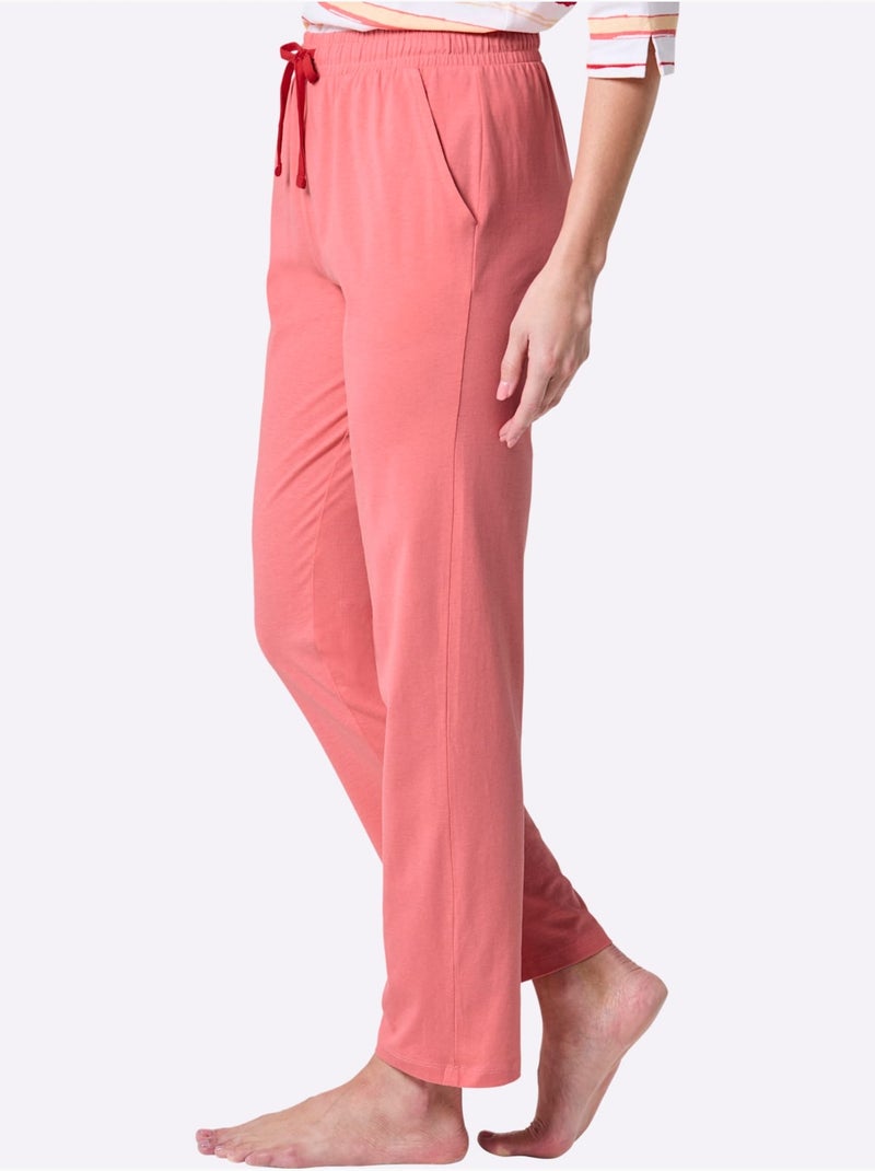 Pantalon de pyjama jersey fin - taille standard - witt Rose - Kiabi