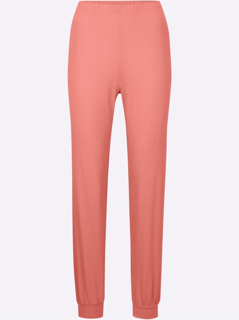 Pantalon de pyjama jersey fin - taille standard - witt Rose - Kiabi