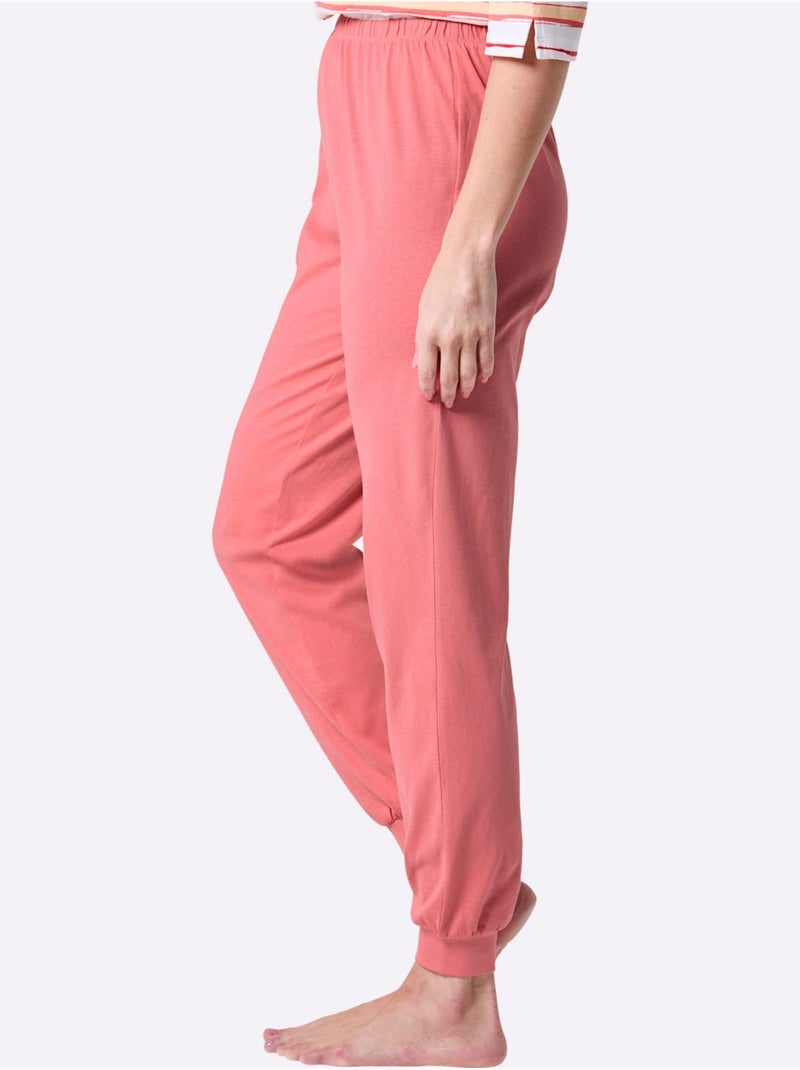 Pantalon de pyjama jersey fin - taille standard - witt Rose - Kiabi