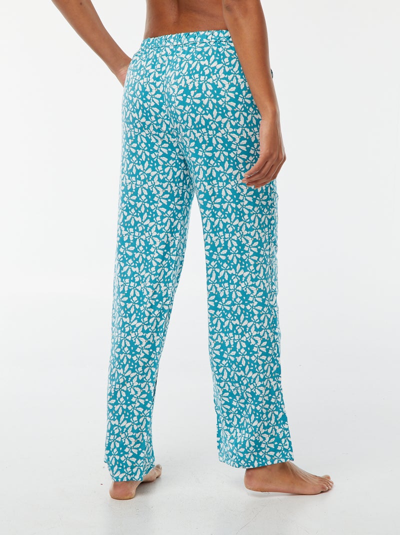 Pantalon de pyjama large BLEU - Kiabi